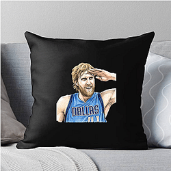 Dirk Nowitzki Statue Bronze legacy Dirk Nowitzki Pillows Cover