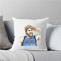 Dirk Nowitzki Statue Bronze legacy Dirk Nowitzki Pillows Cover