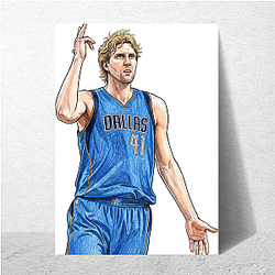 Dirk Nowitzki Maverick Loyal legend Dirk Nowitzki Posters