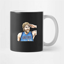 Dirk Nowitzki Statue Bronze legacy Dirk Nowitzki Mugs