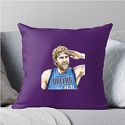 Dirk Nowitzki Statue Bronze legacy Dirk Nowitzki Pillows Cover