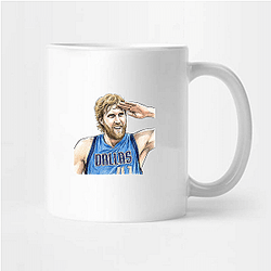 Dirk Nowitzki Statue Bronze legacy Dirk Nowitzki Mugs