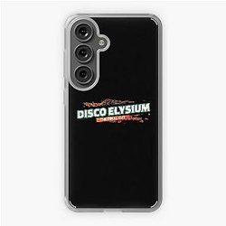 retro letter disco elysium Samsung Galaxy Soft Case