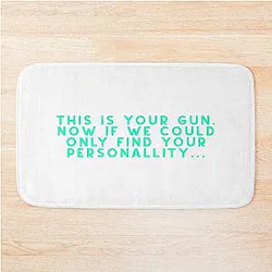 Disco Elysium Quote Sticker Bath Mat