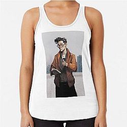 Kim Kitsuragi  disco Elysium shirt Racerback Tank Top