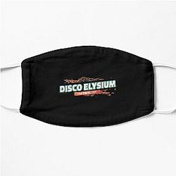retro letter disco elysium Flat Mask