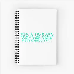 Disco Elysium Quote Sticker Spiral Notebook