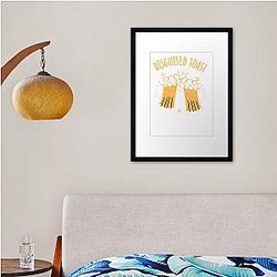 Disguised Toast Celebration Drinks Framed print Premium Merch Store