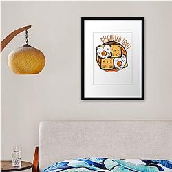 Disguised Toast Egg Breakfast Framed print Premium Merch Store