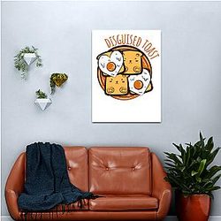 Disguised Toast Egg Breakfast Canvas Print Premium Merch Store