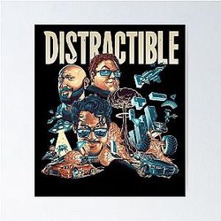 Distractible Podcast merch Poster