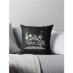 Distractible Merch Monochrome Throw Pillow