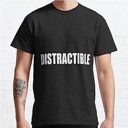 Distractible Podcast HD Logo (Ver. 2) Classic T-Shirt