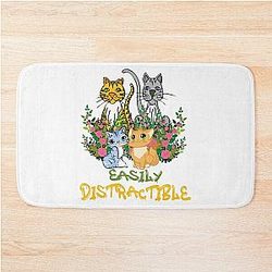 Easily Distractible Bath Mat