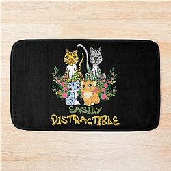 Easily Distractible Bath Mat