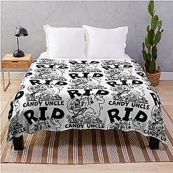 Distractible Merch Candy Uncle Throw Blanket