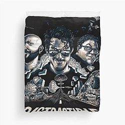 Distractible Merch Monochrome Distractible Duvet Cover