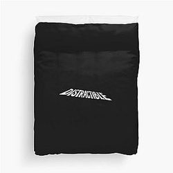 Distractible Podcast HD Logo Duvet Cover