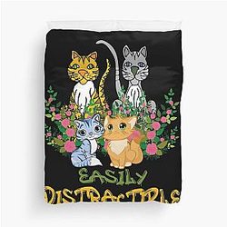 Easily Distractible Duvet Cover