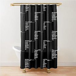 Distractible Merch Secret Word Shower Curtain