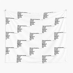 Distractible Merch Secret Word Tapestry