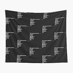 Distractible Merch Secret Word Tapestry