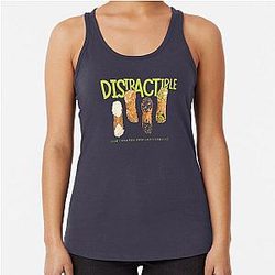 Distractible Podcast - Cannoli Bit Racerback Tank Top