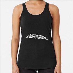 Distractible Podcast HD Logo Racerback Tank Top