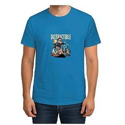 Distractible Podcast merchs T-Shirts Heavyweight T-shirt