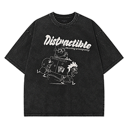 Moving Company Ringer DTNK1906 Washed Distractible T-Shirts