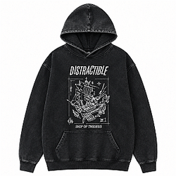 Ship of Theseus PTTT1308 Washed  Distractible Hoodies