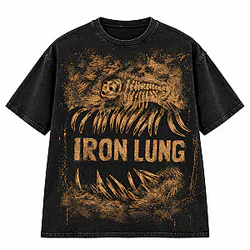 Iron Lung Wash Rusty Skeletal Monster Jaws LA0910 Distractible T-Shirts