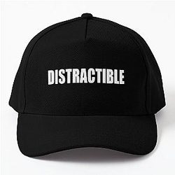 Distractible Podcast HD Logo (Ver. 2) Baseball Cap