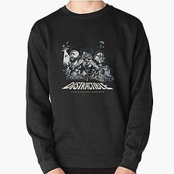 Distractible Merch Monochrome Pullover Sweatshirt