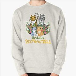 Easily Distractible Pullover Sweatshirt