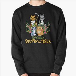 Easily Distractible Pullover Sweatshirt