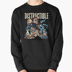 Distractible Podcast merch Pullover Sweatshirt