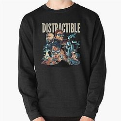 Distractible Podcast merch Pullover Sweatshirt