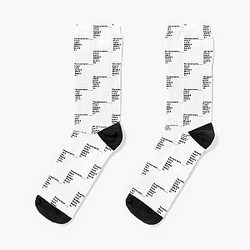 Distractible Merch Secret Word Socks