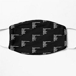 Distractible Merch Secret Word Flat Mask