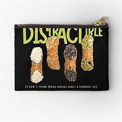 Distractible Podcast - Cannoli Bit Zipper Pouch