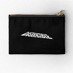 Distractible Podcast HD Logo Zipper Pouch