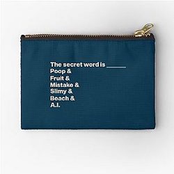 Distractible Merch Secret Word Zipper Pouch