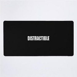 Distractible Podcast HD Logo (Ver. 2) Desk Mat