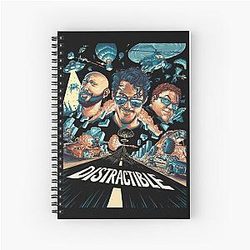 Distractible Merch Distractible Spiral Notebook
