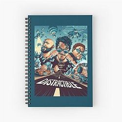 Distractible Merch Distractible Spiral Notebook