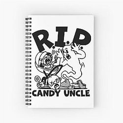 Distractible Merch Candy Uncle Spiral Notebook