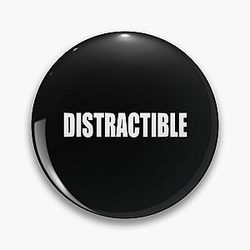 Distractible Podcast HD Logo (Ver. 2) Pin
