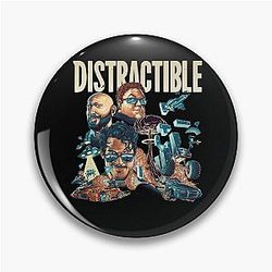 Distractible Podcast merch Pin