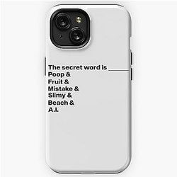 Distractible Merch Secret Word iPhone Tough Case